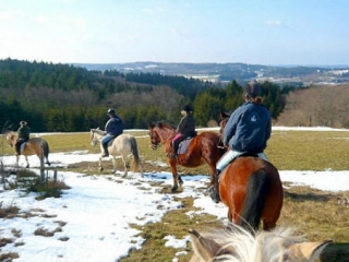 Sortie hivernale a cheval